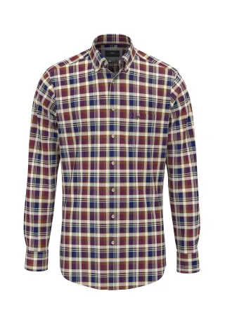FYNCH-HATTON - Colorful Washed Oxford, B.D., 1/1 deep merlot - Gr. - M