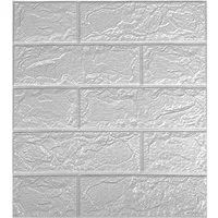 Minicloss 3D-Tapete 10 stück selbstklebende Wandpaneele 35x38 cm, (10 St), DIY Wandtapete, Geeignet für Küche, Bad, Schlafzimmer, Wohnzimmer