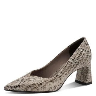 Tamaris - Da.-Pumps beige snake - Gr. - 38