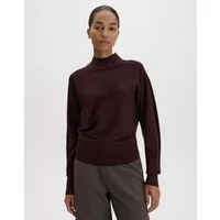someday Strickpullover Tineka aus feinem Strick Verkürzte Silhouette mit Fledermausärmeln und Stehkragen
