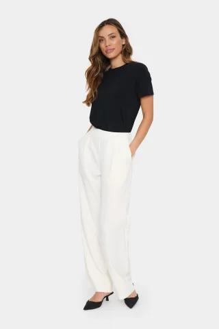 Casual Hose Gerade Passform Ice white