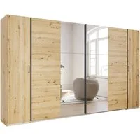 rauch Schwebetürenschrank Kleiderschrank Drehtürenschrank Schrank Garderobe KRONACH (in 3 Ausstattungen BASIC/CLASSIC/PREMIUM, Breiten 225/268/311/354 cm) Kombischrank optional mit 1 oder 2 Spiegel viele Böden MADE IN GERMANY