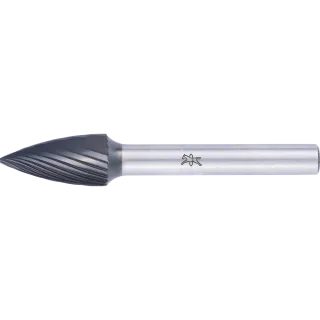 PFERD TOOLS Hartmetall Hochleistungsfrässtift Spitzbogen SPG Ø 10x20mm Schaft-Ø 6mm Z3 HICOAT beschichtet universal mittel - 21122607