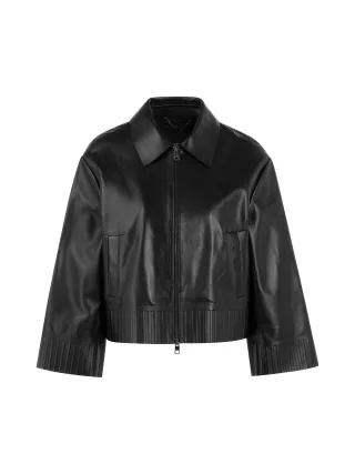 Marc Cain Collections - Lammnappa-Lederjacke Rethink Together black - Gr. - 36
