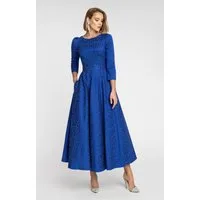 MATSOUR'I Cocktailkleid Alyzee Unifarbe, Jacquard mit Reliefoberfläche