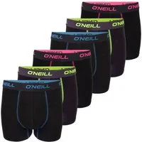 O'Neill Boxershorts Herren Retroshorts Männer Unterwäsche (Vorteilspack, 6-St) Basic Boxer mit Stretch