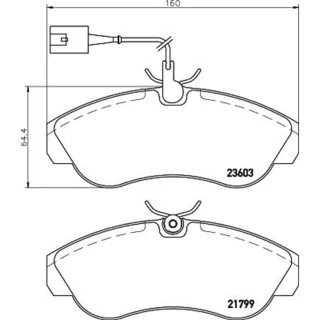 Hella Bremsbel?ge vorne Citroen Fiat Peugeot 8DB355018-791