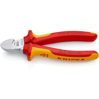 KNIPEX Seitenschneider isoliert, VDE-geprüft - 7026160