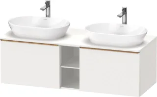 Duravit D-Neo Konsolenwaschtischunterbau wandhängend Weiß Matt 1400x550x459 mm - DE4950B04180000 DE4950B04180000
