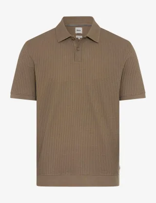 Brax Herren Polo Style PINO burnt olive Grün Oliv, grün - oliv, Gr. M