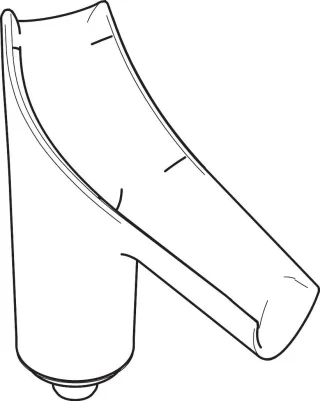 Hansgrohe Glasauslauf kpl. Axor Starck V Waschtischmischer, 92487000 92487000