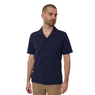 Threadbare - "Kaylian" Hemd für Herren, Regulär, kurzärmlig (Marine)