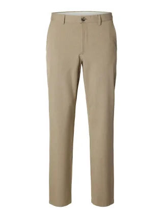 SELECTED MEN - SLM175-SLIM ROBERT FLEX PANTS NOOS Toffee - Gr. - 34
