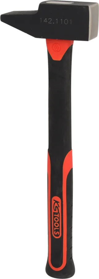 KS Tools Schlosserhammer, Fiberglasstiel, französische Form - 142.1101
