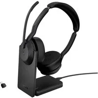 Jabra Evolve2 55 MS Stereo Headset inkl. Ladestation, MS 25599-999-889 Kopfhörer (inkl. Lade- und Dockingstation)