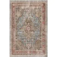 Bamyum Teppich Avlin Teppich mit Chenille-Druck, Waschbarer, Antibakteriell Teppich