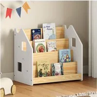 IDIMEX Kinderregal BRUNO, Bücherregal Montessori Kinderregal Kinderzimmer Regal Massivholz