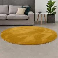 Pergamon Fellteppich Fellteppich Super Soft Pearl Rund, Rund, Höhe: 19 mm