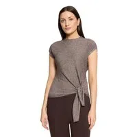 Cartoon Kurzarmshirt Damen mit Kragen (1-tlg)