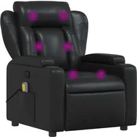 vidaXL Sessel Massagesessel Schwarz Kunstleder (1-St)