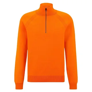 Boss - Pullover Top für Herren/Damen Unisex, Feinstrick, Regulär (Leuchtend Orange)