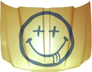 Autoaufkleber für die Motorhaube "smiley Aufkleber"
