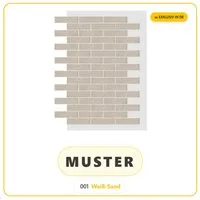 STM Company Verkleidungspaneel AMK Wand- und Fassadenpaneele in Klinkeroptik, 9,4 qm, (Packung, 1-tlg., 9,4 m) Flexibel, UV- & frostbeständig