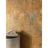 Newroom Vliestapete Milas Rusty Brown Tapete Betonoptik Beton,Zement,Putz-Optik, Braun Tapete Modern Beton - Betonoptik Betonwand Orange Türkis Industrial Bauhaus Zement Putz-Optik für Schlafzimmer Wohnzimmer Küche, Betonwand