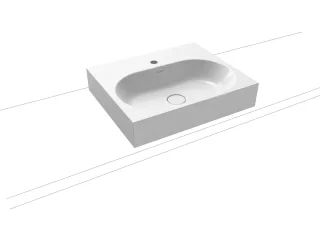 Kaldewei Aufsatzwaschtisch CENTRO Mod.3057, 600x500, sm100,PEFF,AD,m. 1HL  903006013676