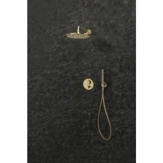 Herzbach LIVING SPA Slim-Regenbrause 30.600300.1.03 300mm PVD Gold