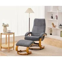 OTTO home Relaxsessel mit Hocker PARIS neu: Cord - OTTO. Verlässliche Qualität. (Set, 2-St., bestehend aus Sessel und Hocker), manuelle Relaxfunktion mit Drehfunktion, neu: Cord-Bezug