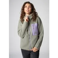SUBLEVEL Fleecejacke Damen Fleecejacke mit Kapuze Fleecejacke Outdoorjacke Kuscheljacke