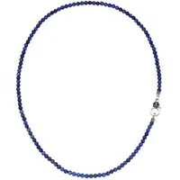 GIORGIO MARTELLO MILANO Kette ohne Anhänger blaue Lapis-Kugeln, Silber 925