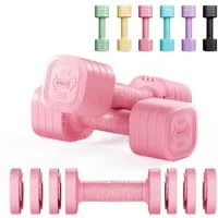 Dripex Hantel-Set verstellbare Hanteln Set 2er 2,5kg/5kg, justierbare 6 Hantelplatten