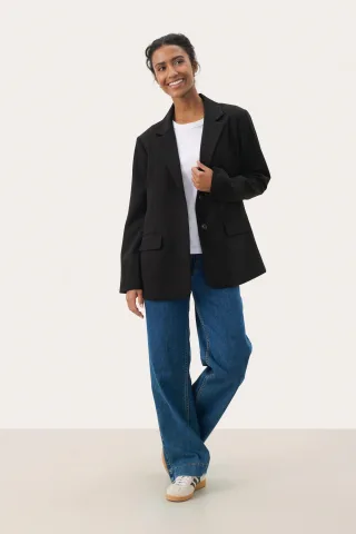 Blazer NaraPW Gerade Passform black