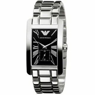 Emporio Armani AR0156 Klassisch Schwarz Rechteck Herrenuhr