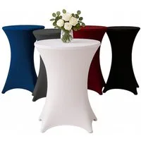 EXKLUSIV HEIMTEXTIL Stehtischhusse, Material: 90 % Polyester 10% Elasthan, ca. 140 g/m²
