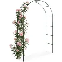 tectake Rosenbogen Rankgitter 240 cm, aus Stahl