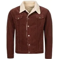 Rock Creek Winterjacke Herren Cordjacke mit Teddyfell-Kragen H-211