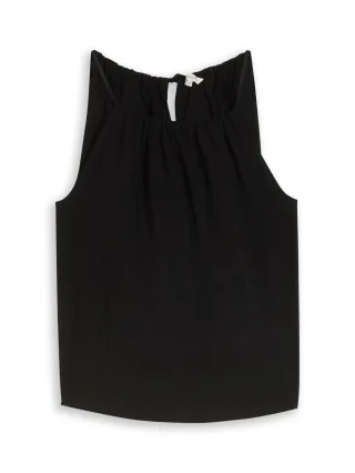 Tom Tailor - Blusentop mit Raffungen deep black - Gr. - 42