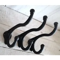 LB H&F Lilienburg Garderobenhaken Lilienburg 3 x Garderobenhaken Wandhaken Set Haken Garderobe (Set 3er), Wandgarderobe Kleiderhaken Metall Nostalgie massiv schwere Qualität
