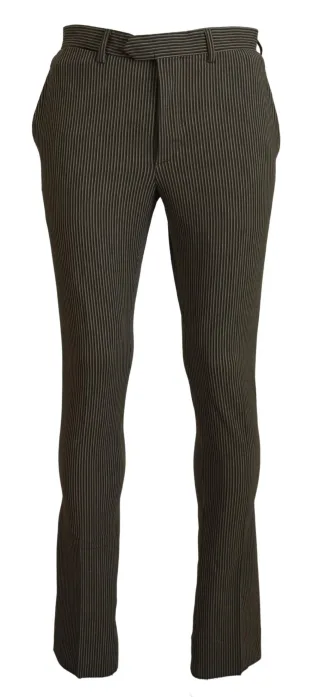 Streifenhose Slim Fit
