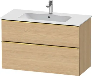 Duravit D-Neo Waschtischunterbau wandhängend Natur Eiche Matt 1010x462x625 mm - DE4363034300000 DE4363034300000