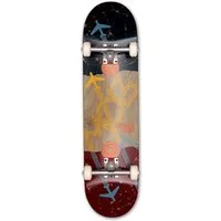 Mob Skateboards Skateboard Airlines 8.125 Complete - Komplettboard 32 x 8.125 Zoll (fertig montiert, 1-St., Flugzeuge Chemtrails), Holzboard aus Ahornholz - Skateboard für Jugendliche, Erwachsene