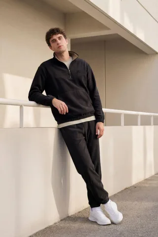 Herren Polyester Sweatshirt und Hosen Set