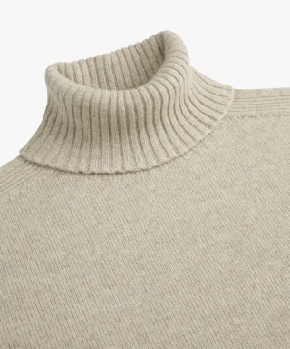 Profuomo - PULLOVER ROLL NECK L BEIGE Hellbeige - Gr. - M