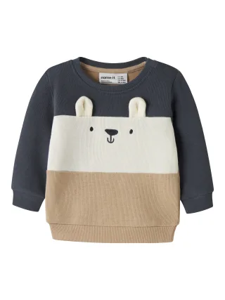 NAME IT - NBMOSTEN LS SWEAT BOX Ombre Blue - Gr. - 80