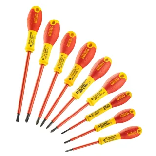 STANLEY FATMAX Schraubendreher-Set 10-teilig m. Spannungsprüfer Schl. Phillips Pozidriv - FMHT62573-0