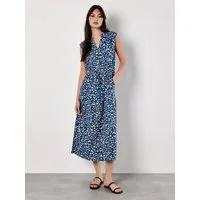 Apricot Druckkleid Midikleid (2-tlg., mit Kordel) mit Animal-Print