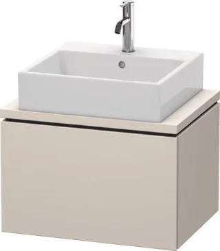 Duravit L-Cube Konsolenwaschtischunterbau wandhängend Taupe Supermatt 620x477x400 mm - LC580008383 LC580008383
